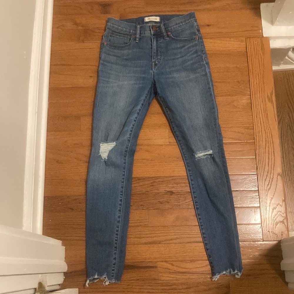 Madewell skinny ripped jeans 26